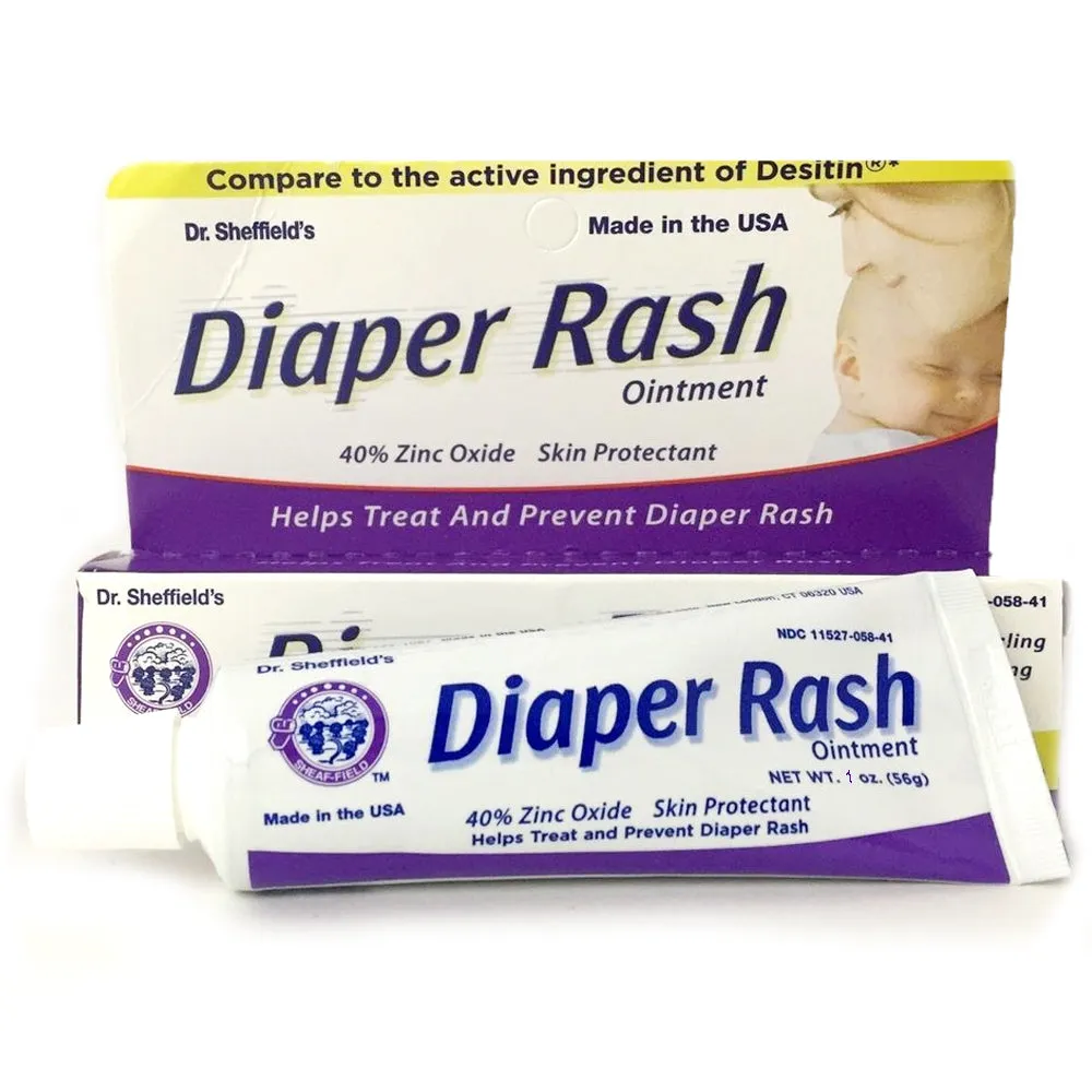 3 Pack Diaper Rash Ointment Tube Cream Paste 40% Zinc Oxide Relief Prevent 1 oz