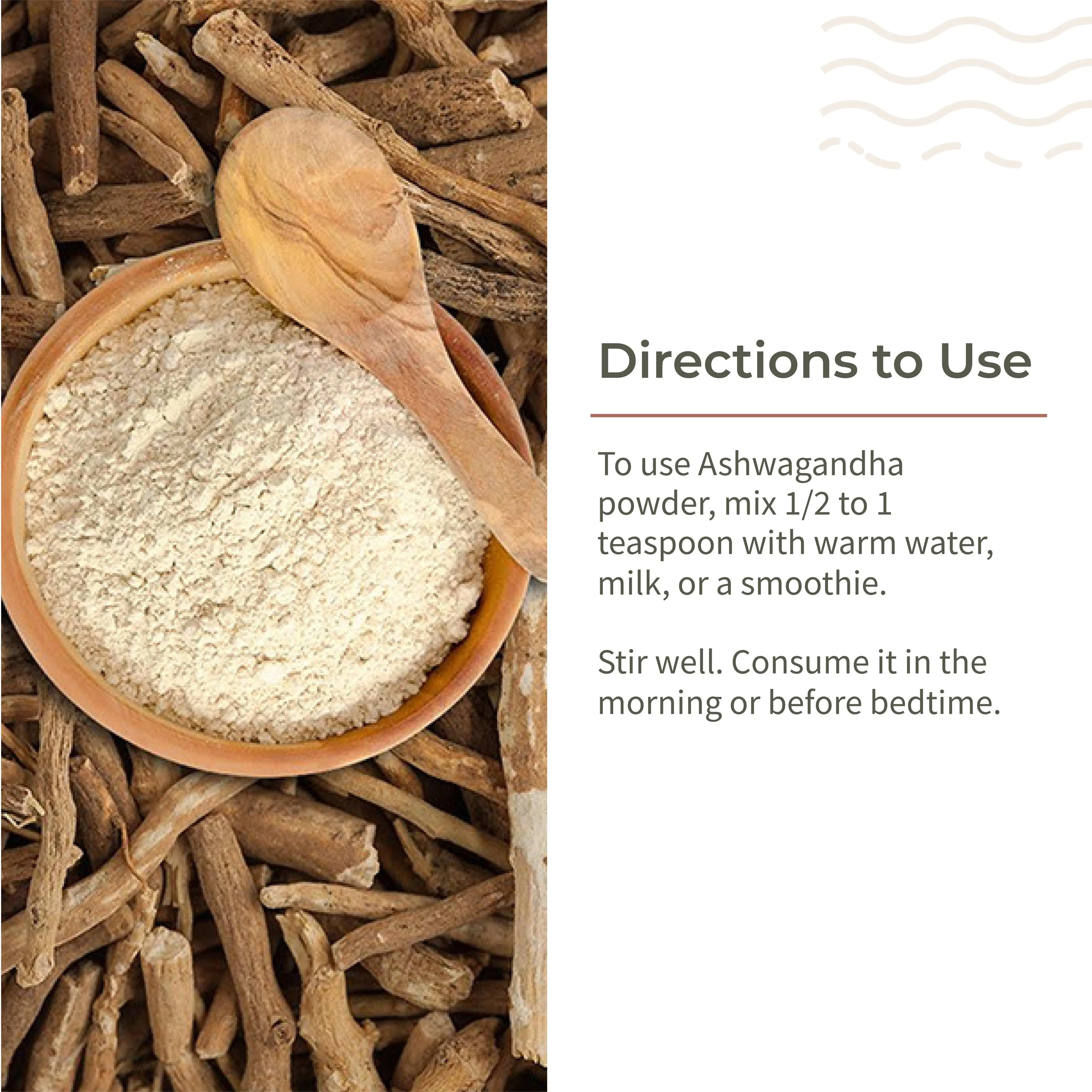 Ashwagandha Root Powder for Mental Well Being Energy Booster