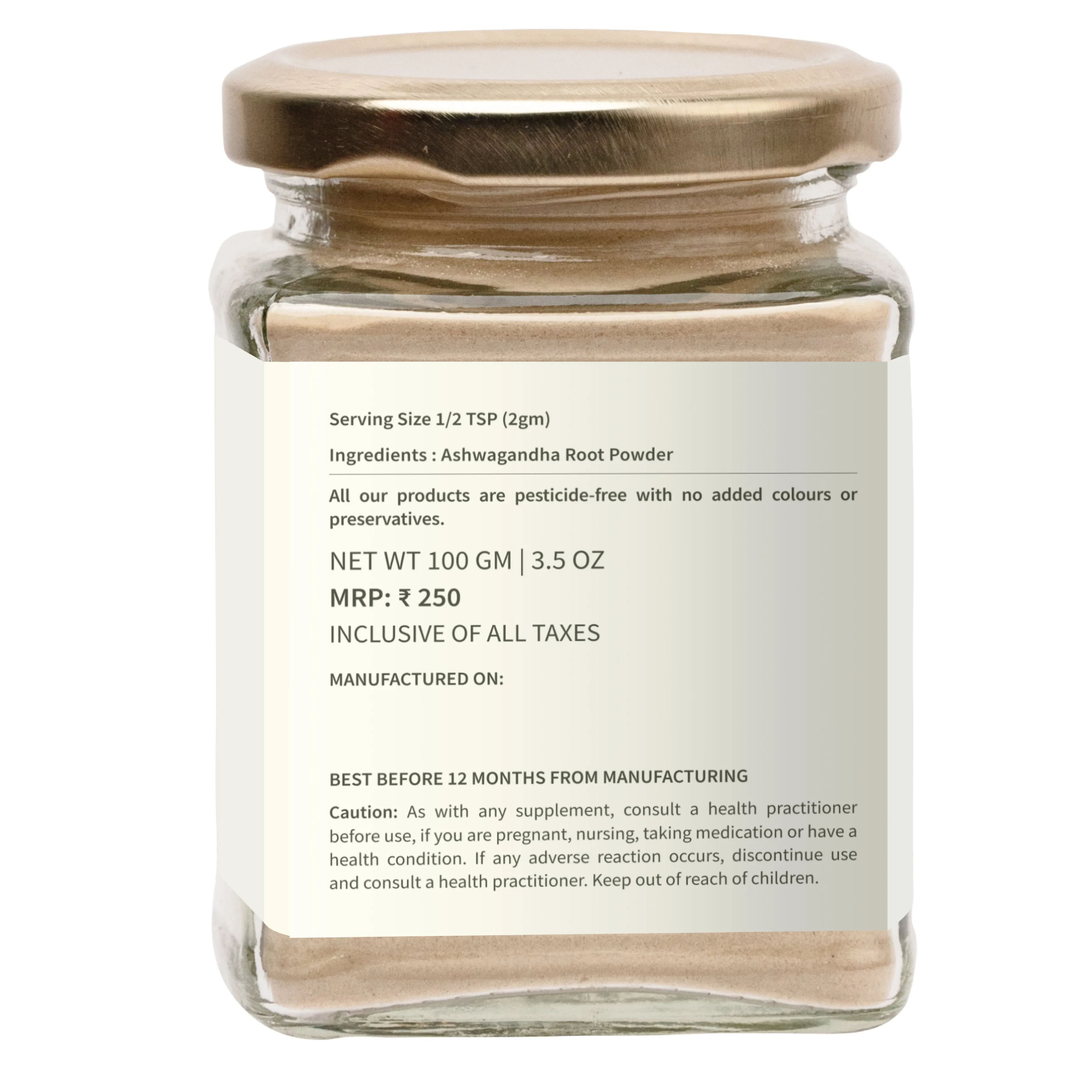 Ashwagandha Root Powder for Mental Well Being Energy Booster