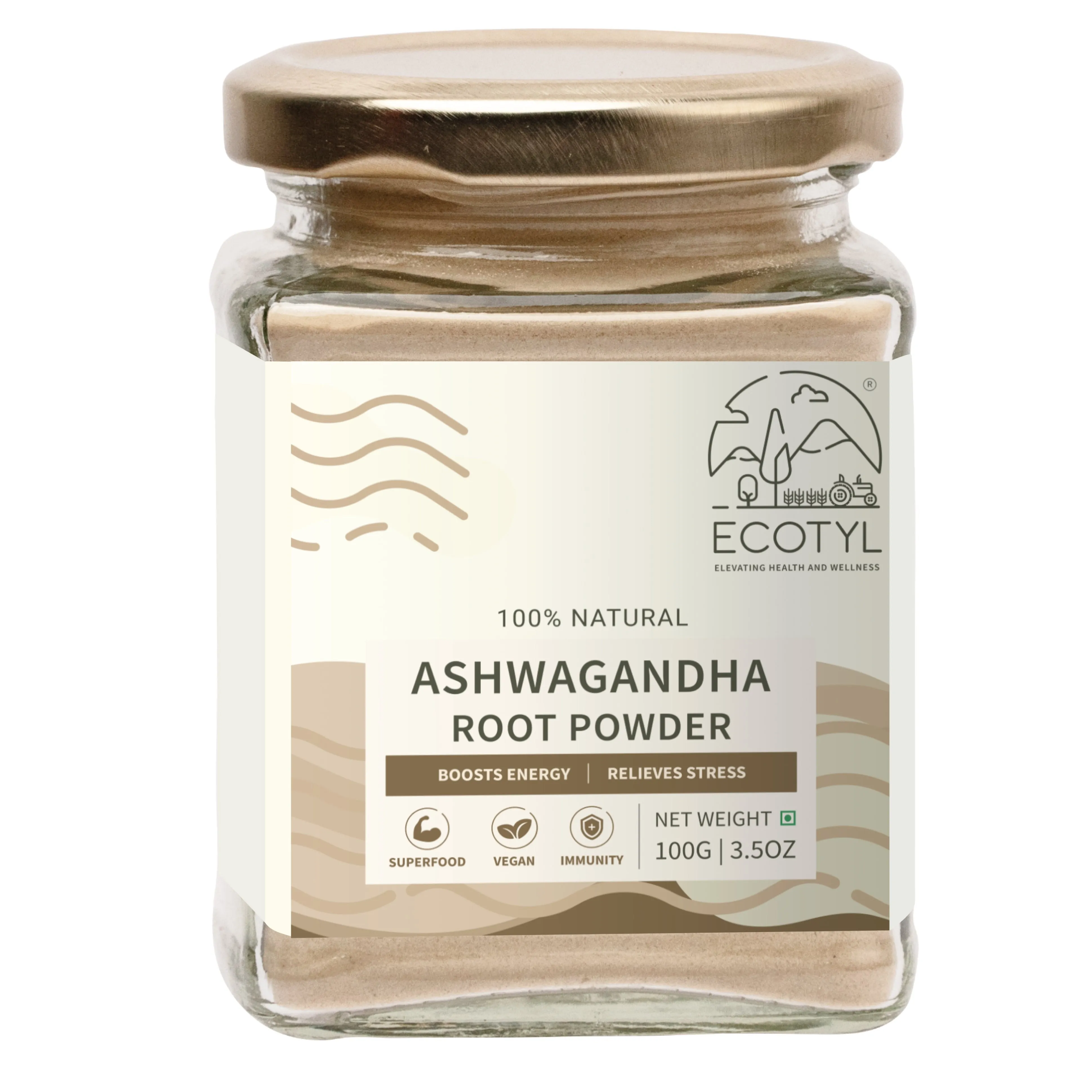 Ashwagandha Root Powder for Mental Well Being Energy Booster