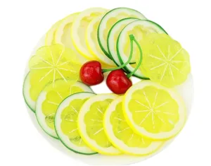 Babymoon | Set of 20 | Simulation Fake Mini Lemon Slices | Artificial Plastic Model | Ornament Decoration | Photography Props Basket Display Filler Slices