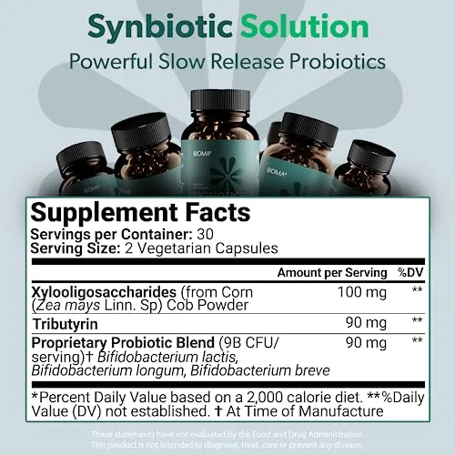 BIOMA Probiotics for Digestive Health 60 Caps