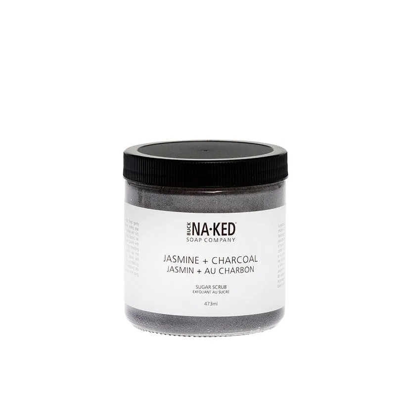 Buck Naked Jasmine   Charcoal Sugar Scrub