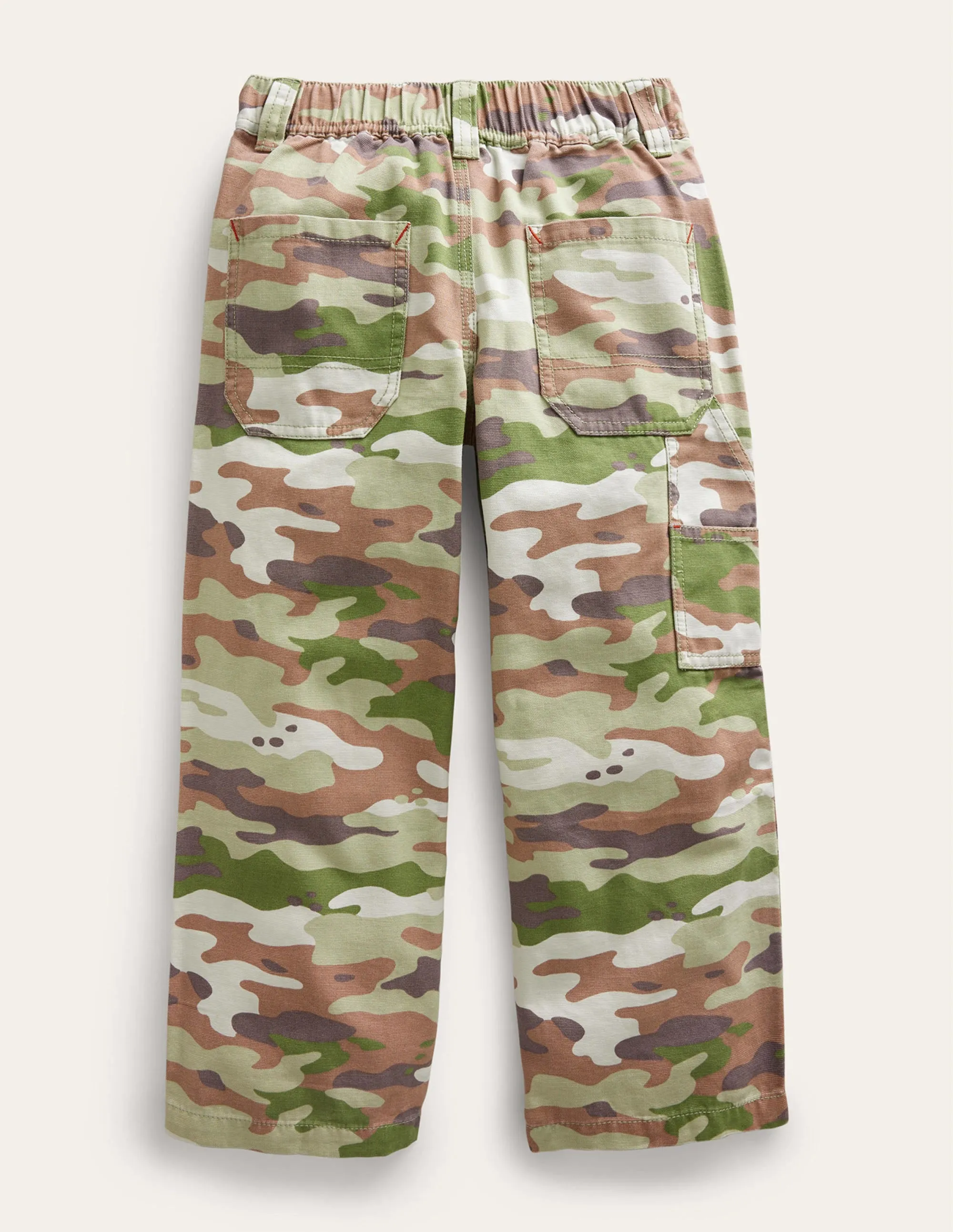 Canvas Trousers-Green Camo