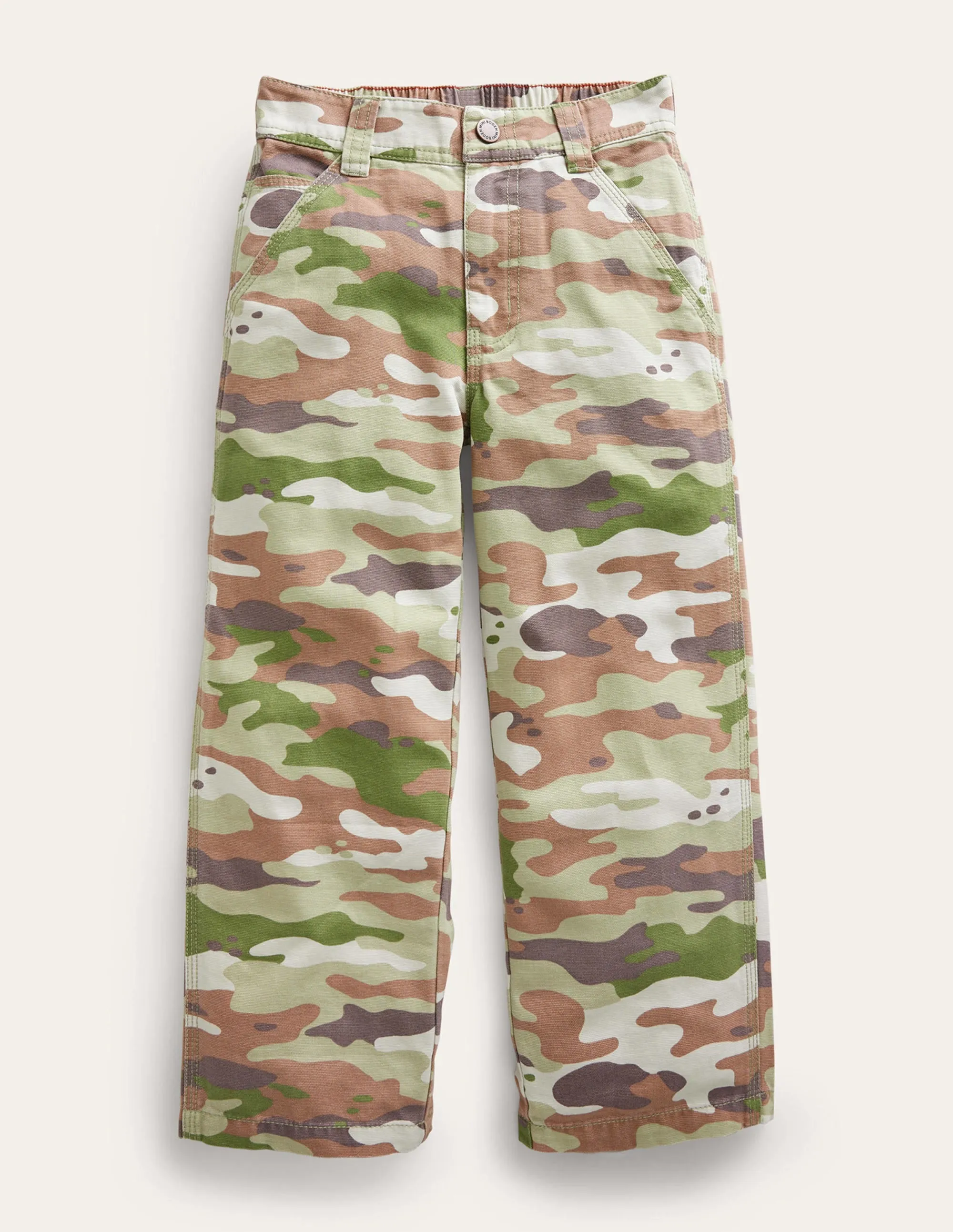 Canvas Trousers-Green Camo
