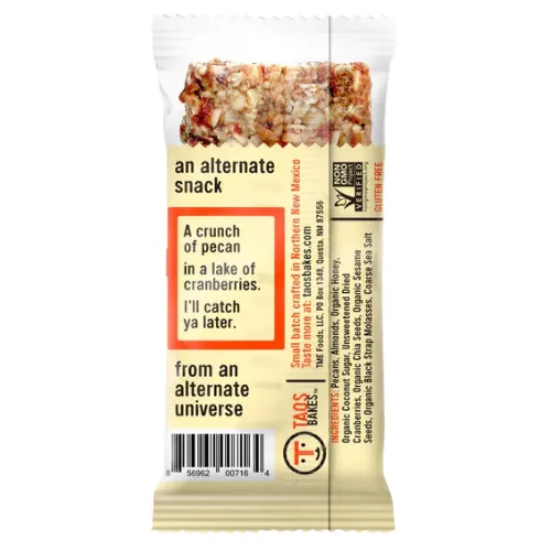 Caramel Pecan & Cranberries Bars by Taos Bakes