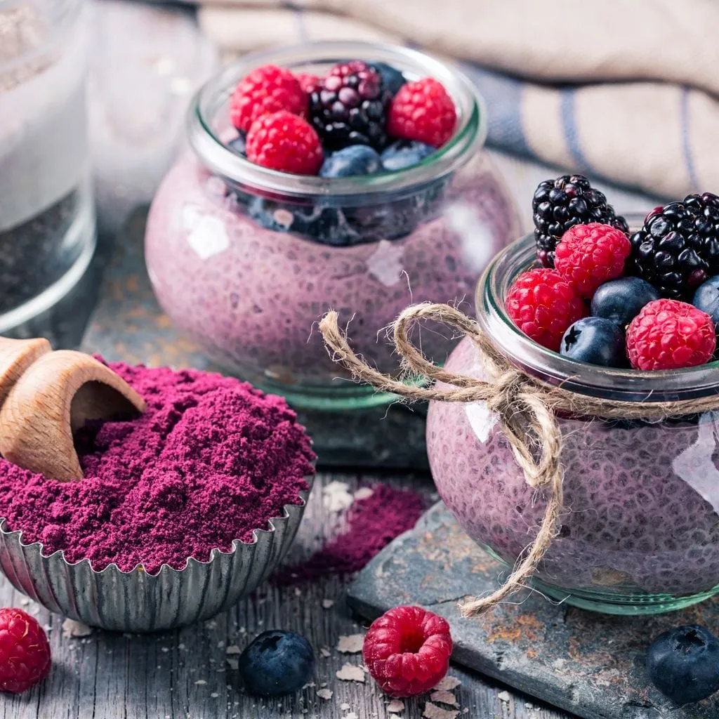 Chia Seeds & Acai Pudding