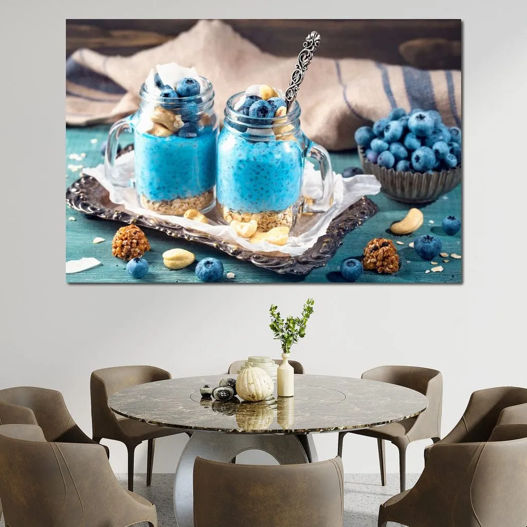 Chia Seeds & Blueberries Pudding