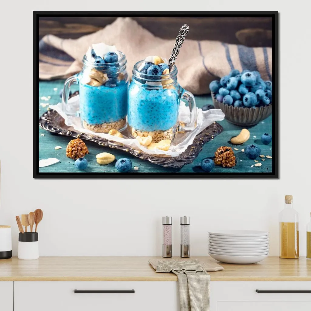 Chia Seeds & Blueberries Pudding