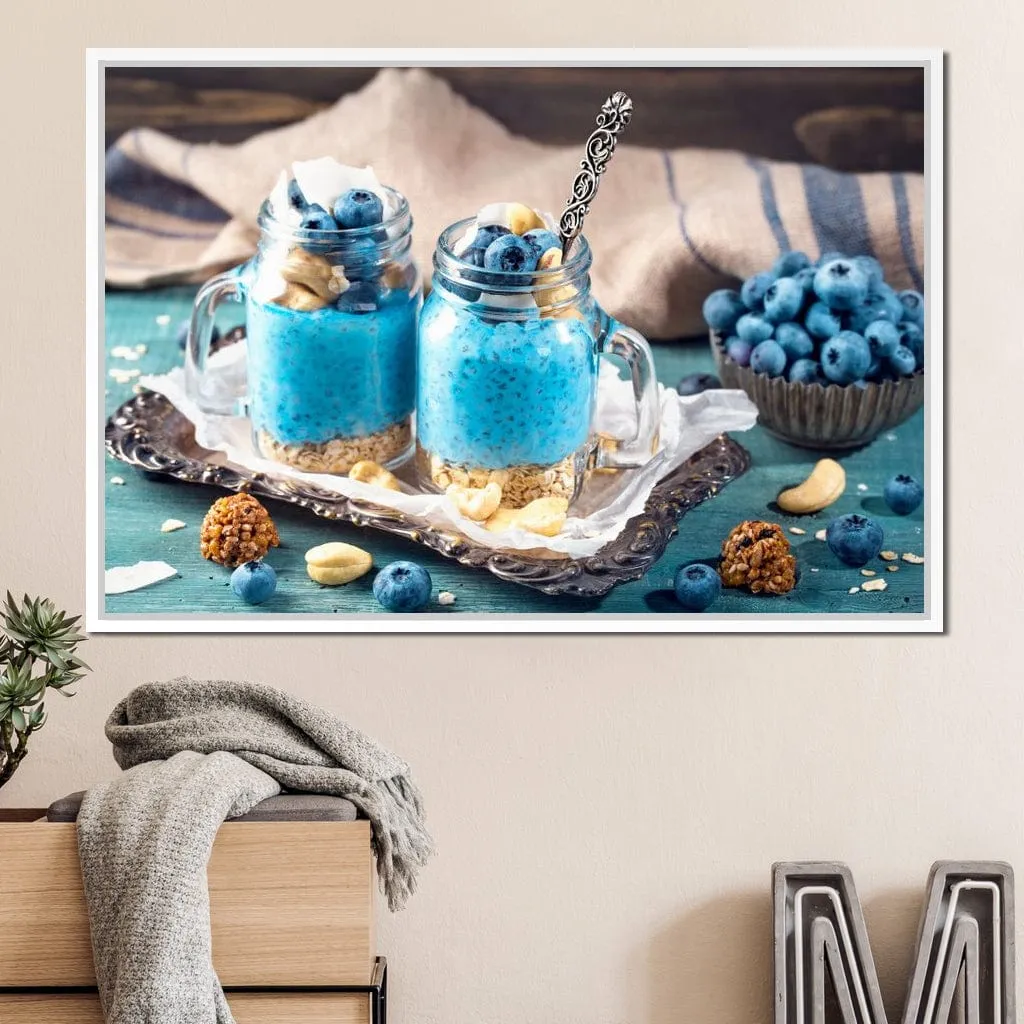 Chia Seeds & Blueberries Pudding