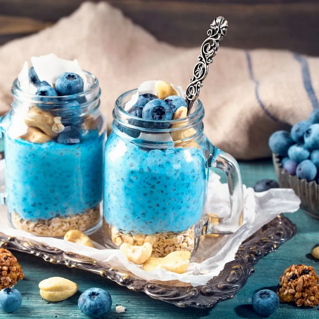 Chia Seeds & Blueberries Pudding