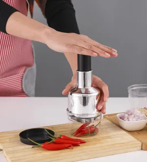Clap Knife Multi-function Garlic Cutter Vegetable Cutter Manual Clap Knife Kitchen Supplies Household Stainless Steel Smashing Garlic Artifact