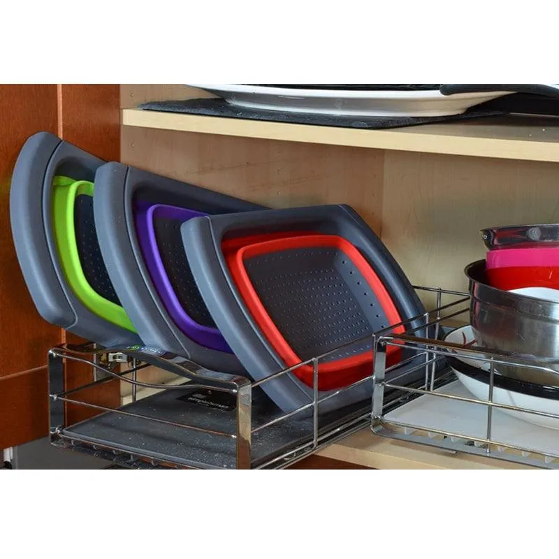 Collapsible Silicone Fruits and Vegetables Colander