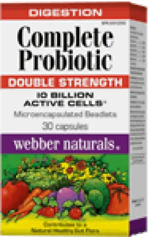 Complete Probiotic Double Strength, 10 billion active cells, 30 capsules/BONUS! 33% MORE, 30 10 capsules