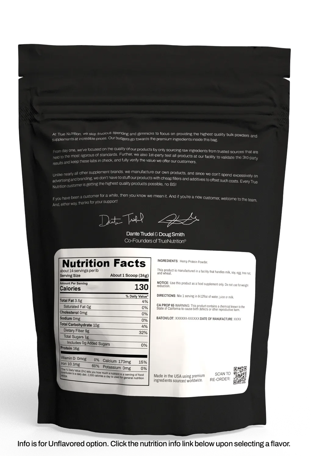 Hemp Protein Powder (1lb.)