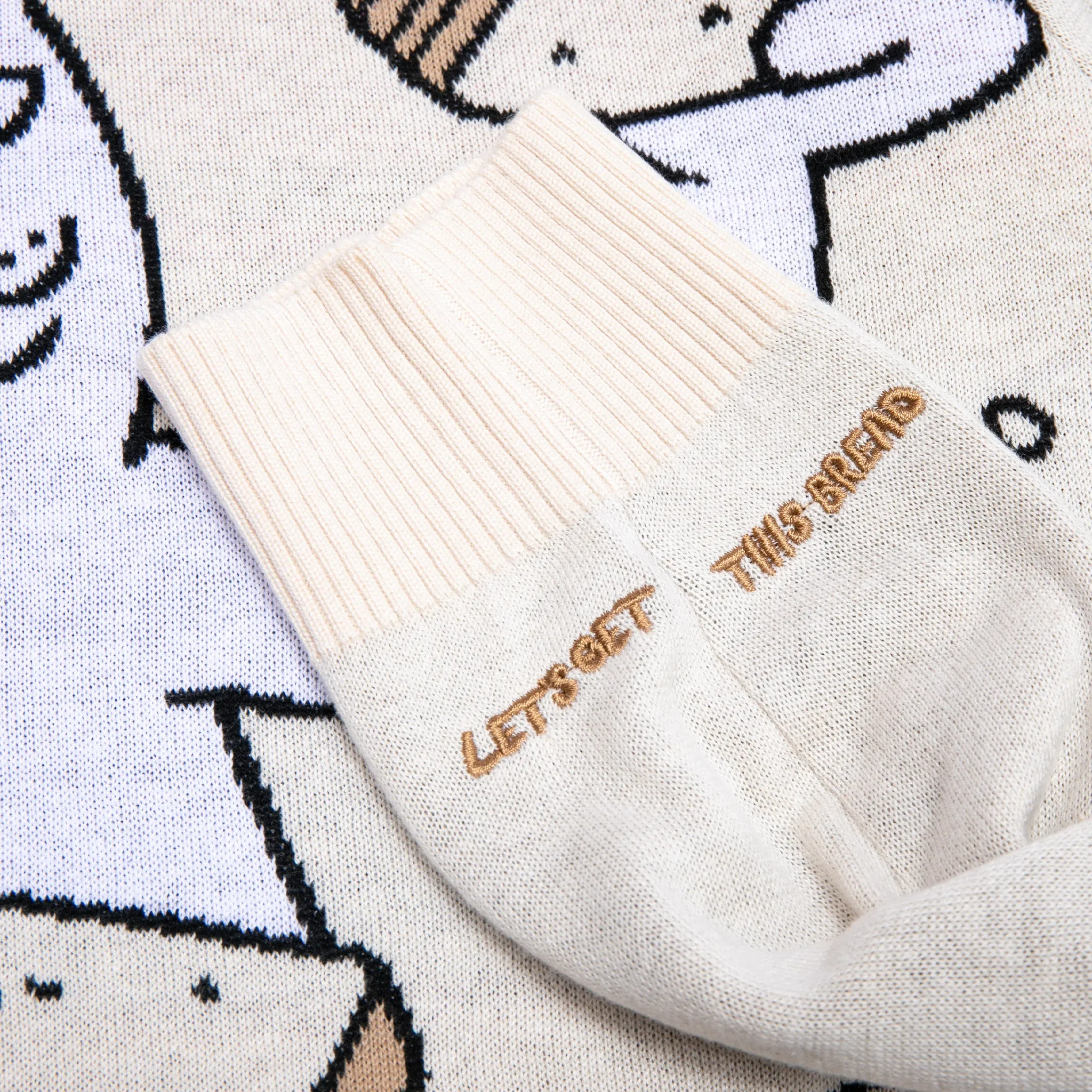 Lets Get This Bread Knit Sweater (Natural)