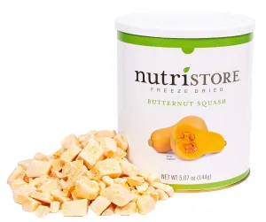 Nutristore Freeze-Dried Butternut Squash #10 Can - 24 Servings