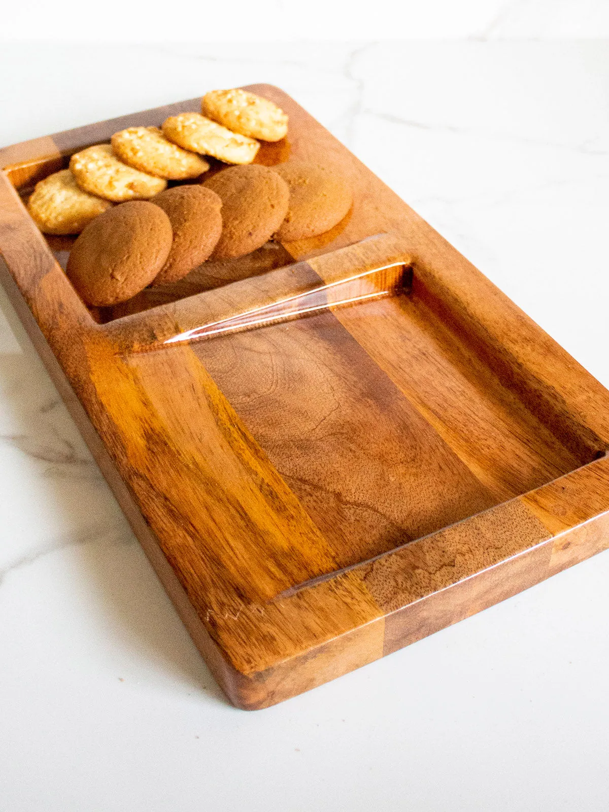 Oblique Platter Brown