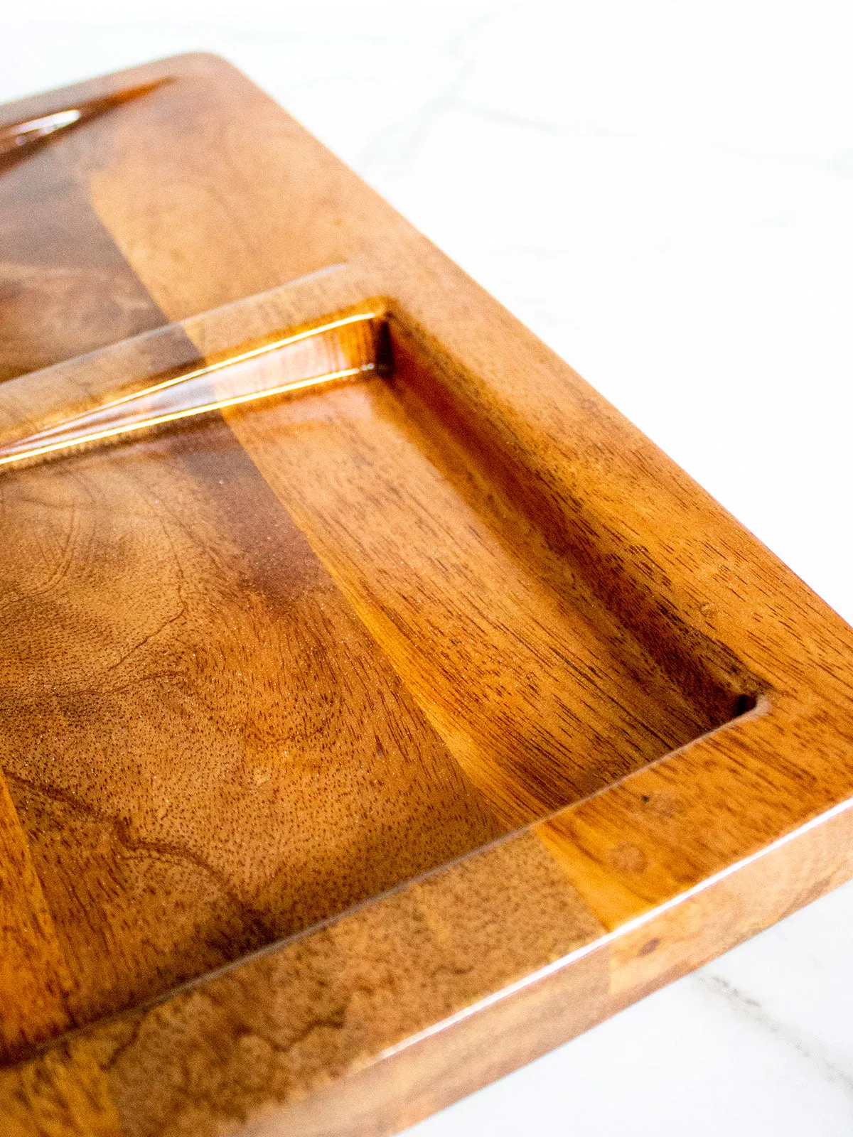Oblique Platter Brown