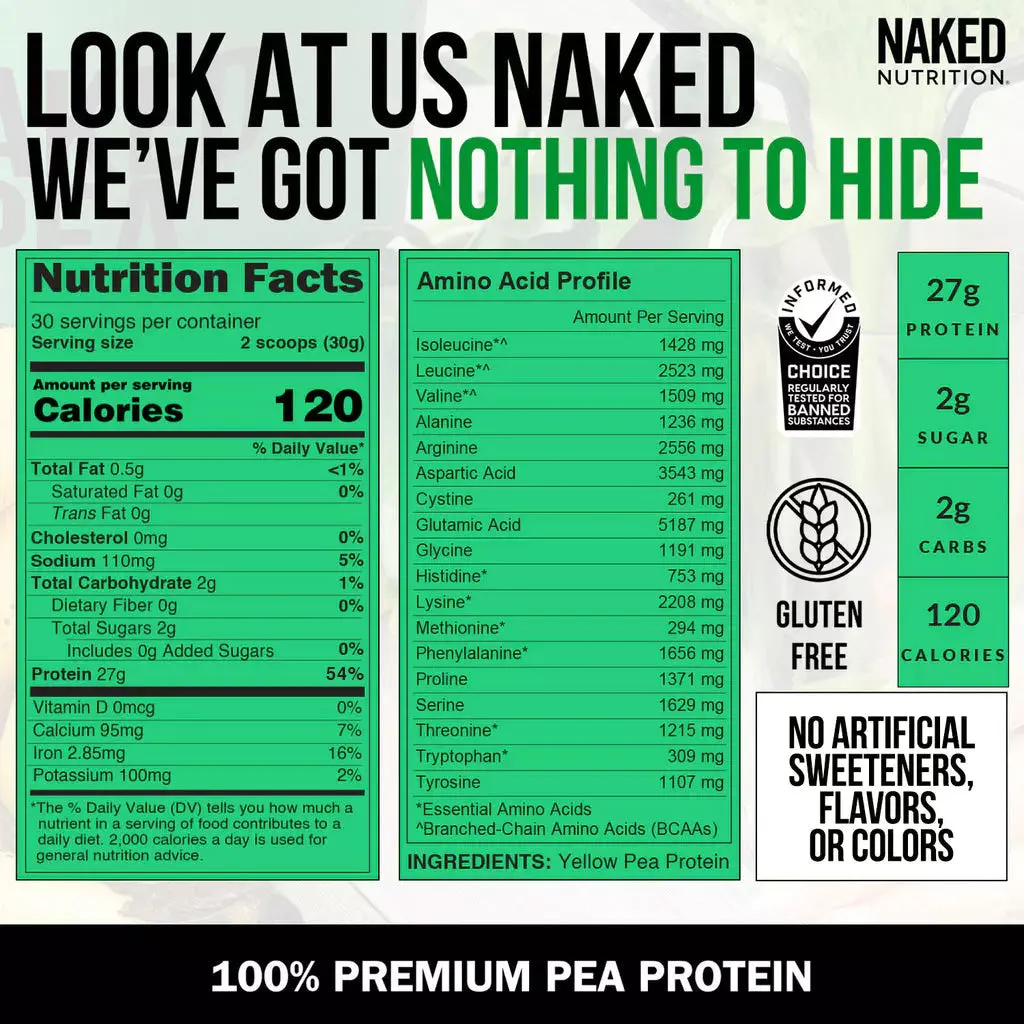 Pea Protein Powder | Naked Pea - 2LB