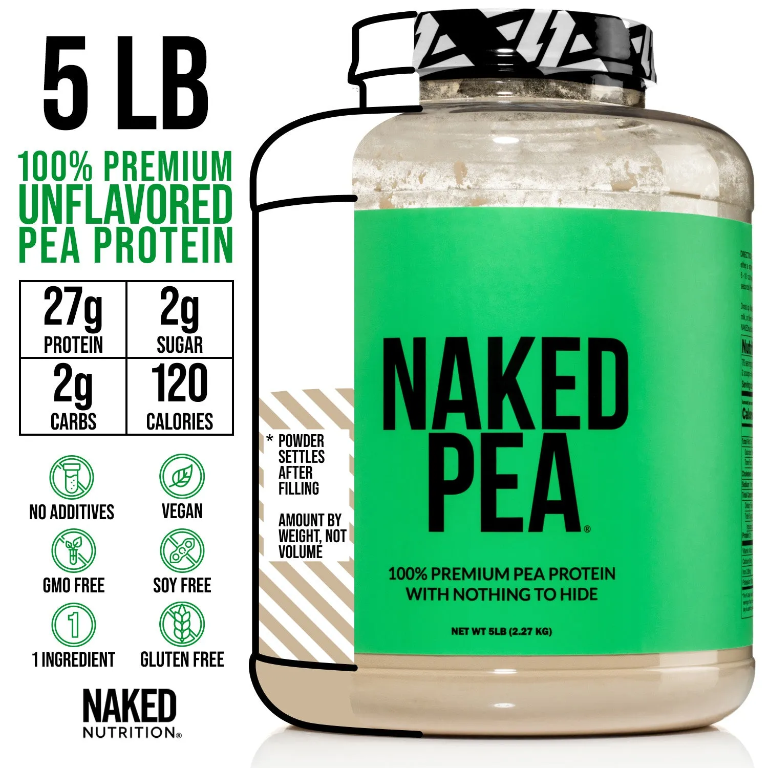 Pea Protein Powder | Naked Pea - 5LB