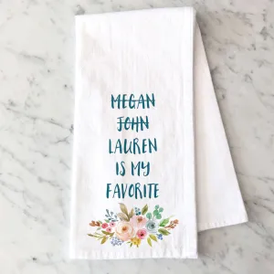 Personalized Tea Towel | Favorite Child