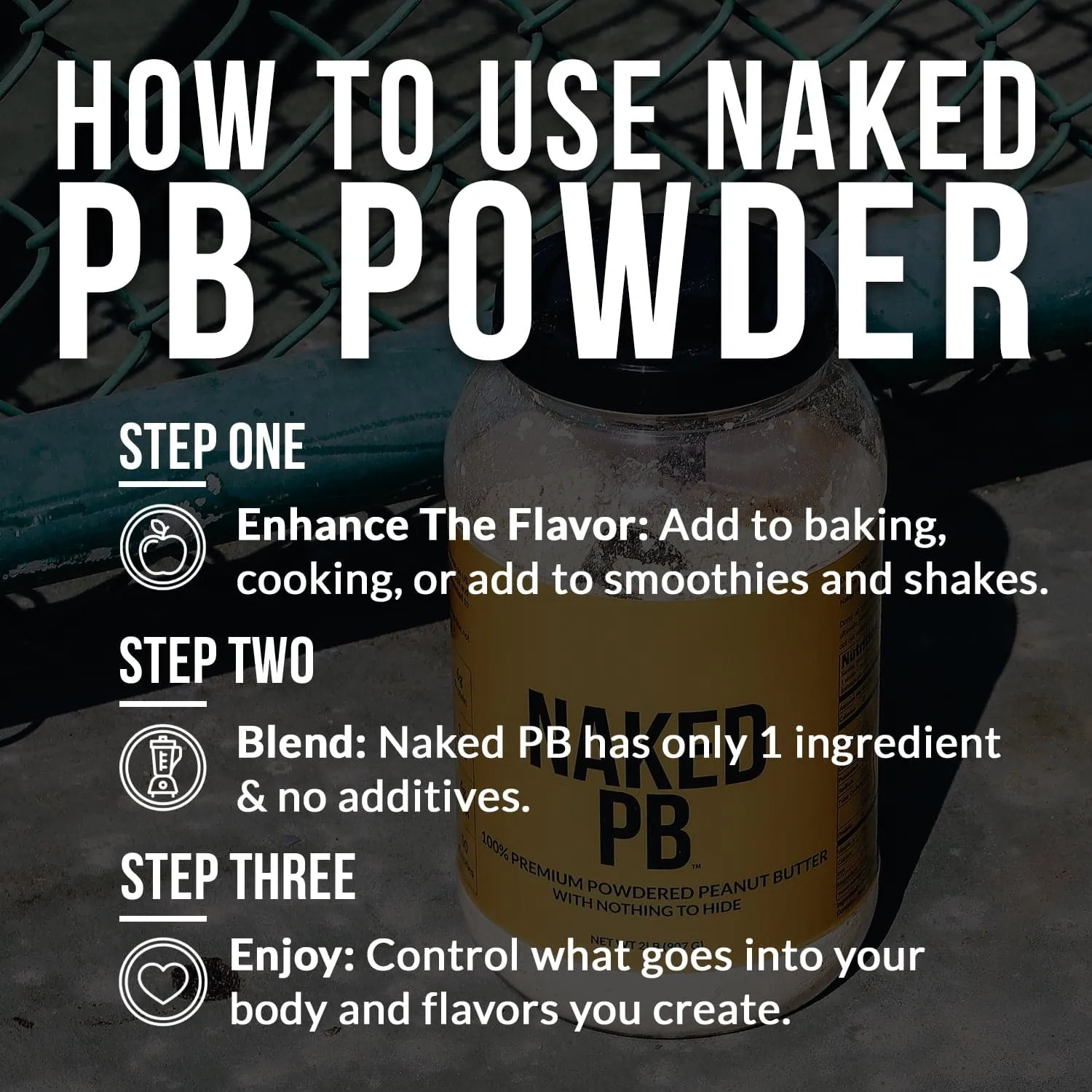 Powdered Peanut Butter | Naked PB - 1.5LB