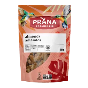 Prana Organic Raw Almonds 200g