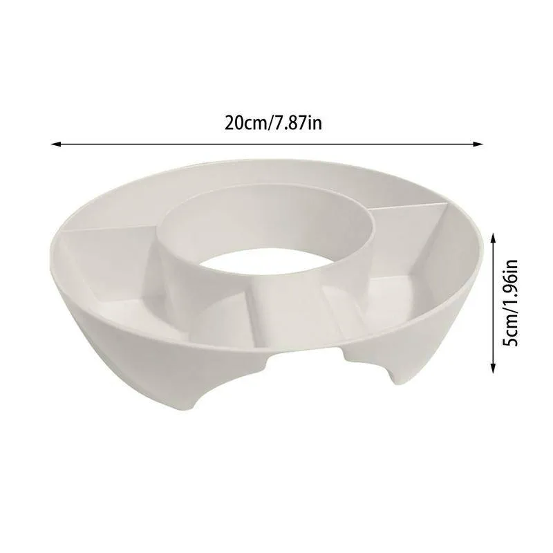 Snacks Holder Multifunctional Triple Top Popcorn Snack Bowl Drink With Straw for Stanley Quencher