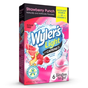 Strawberry Punch Sugar-Free Singles To Go Drink Mix With Caffeine