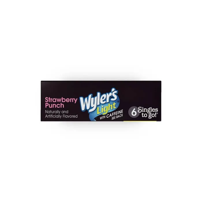 Strawberry Punch Sugar-Free Singles To Go Drink Mix With Caffeine