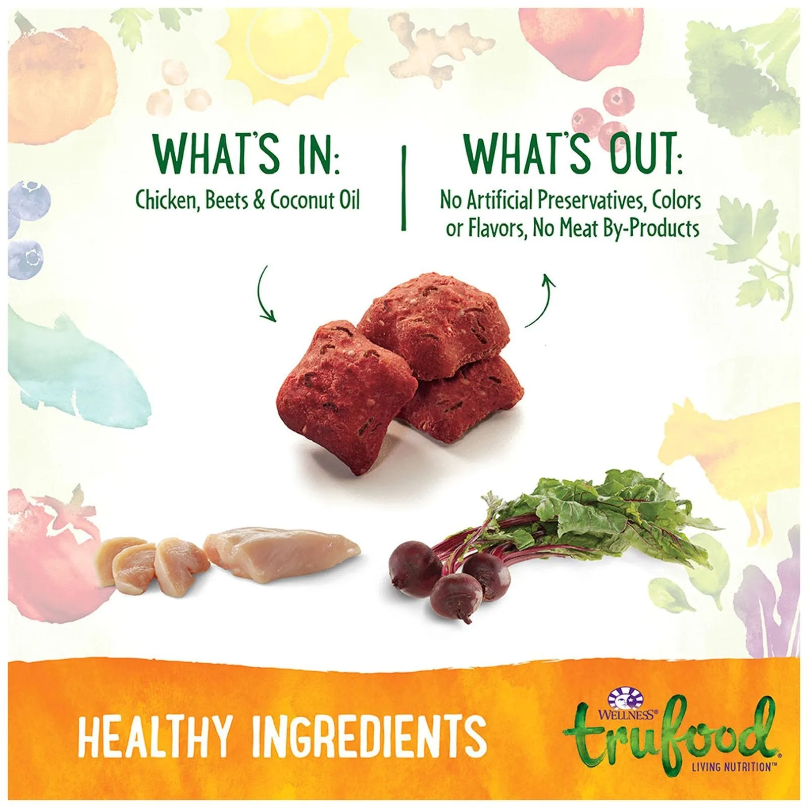 Wellness TruFood CocoChia Bakes with Chicken, Beets & Coconut Oil Grain-Free Dog Treats 5oz