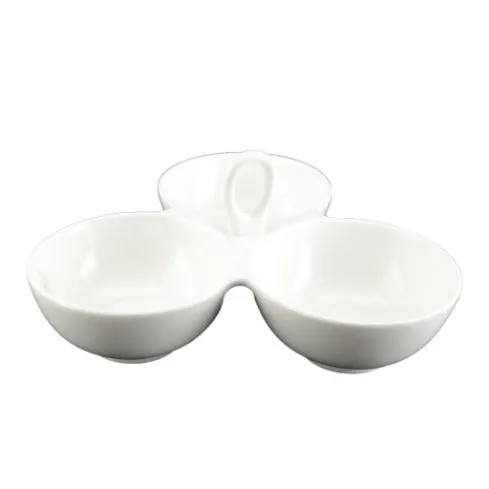 White Tie Three Bowl Dish